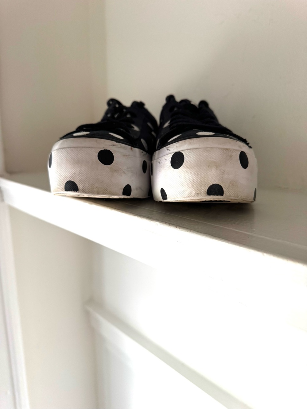 Converse Chuck Taylor Black Polka Dot Canvas Sneakers - Picture 4 of 9